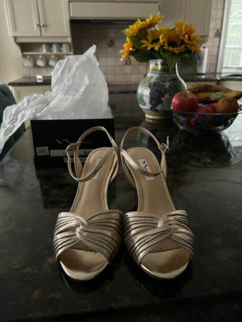 Gold Dress Sandals